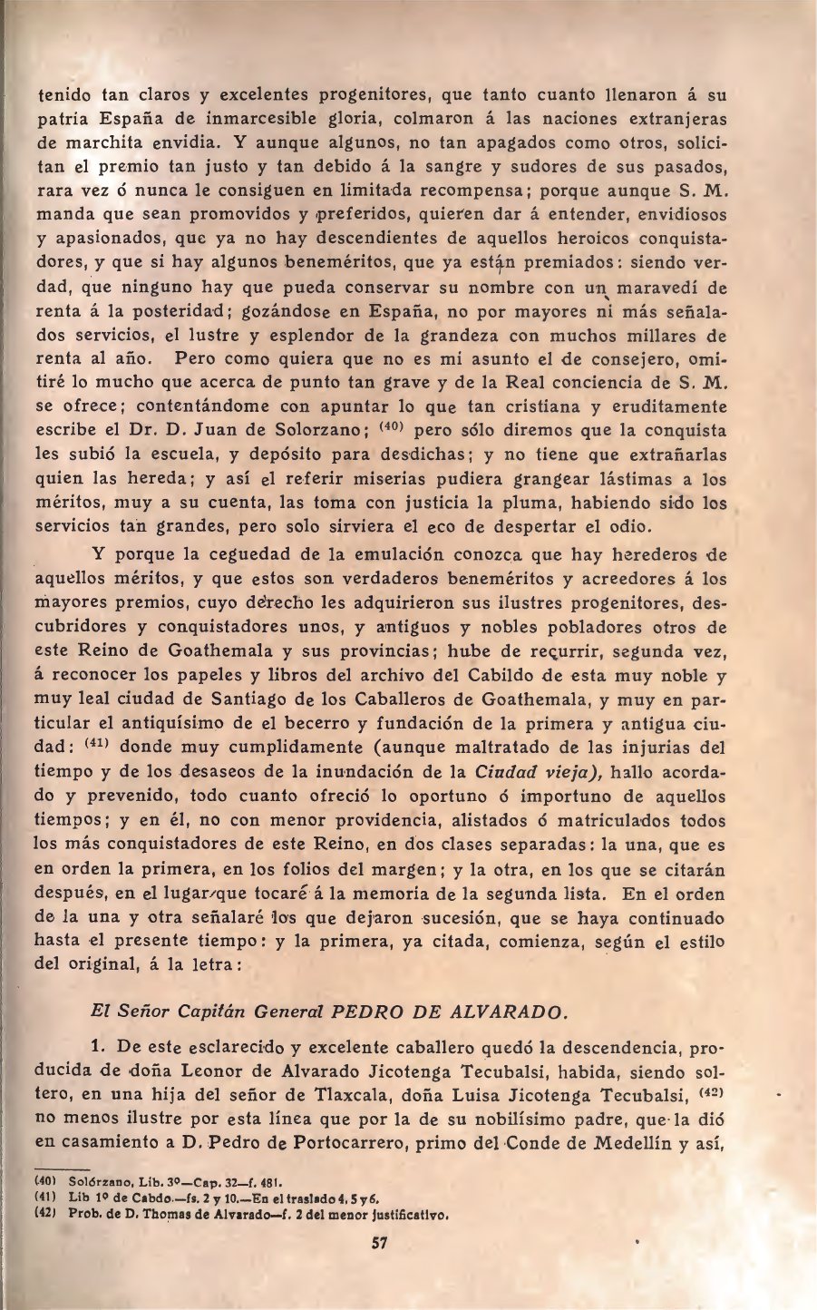 Recordación Florida, printed Page 57 · First roster